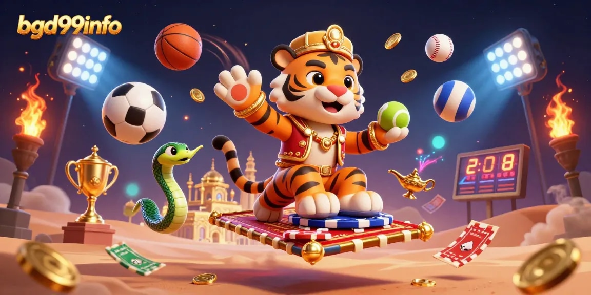 Engaging sporting scene in bgd99info with vibrant tiger sultan and dynamic gambling elements.