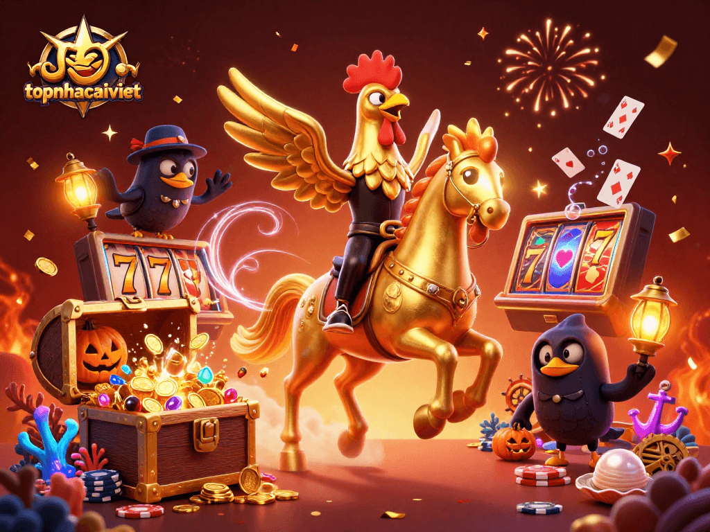 Experience topnhacaiviet excitement with stunning visuals from a vibrant casino scene featuring dynamic gaming elements.