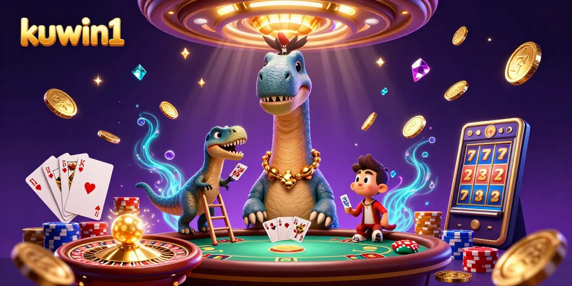 Engage with kuwin1 in an exciting casino scene featuring dynamic characters and vibrant gaming elements.