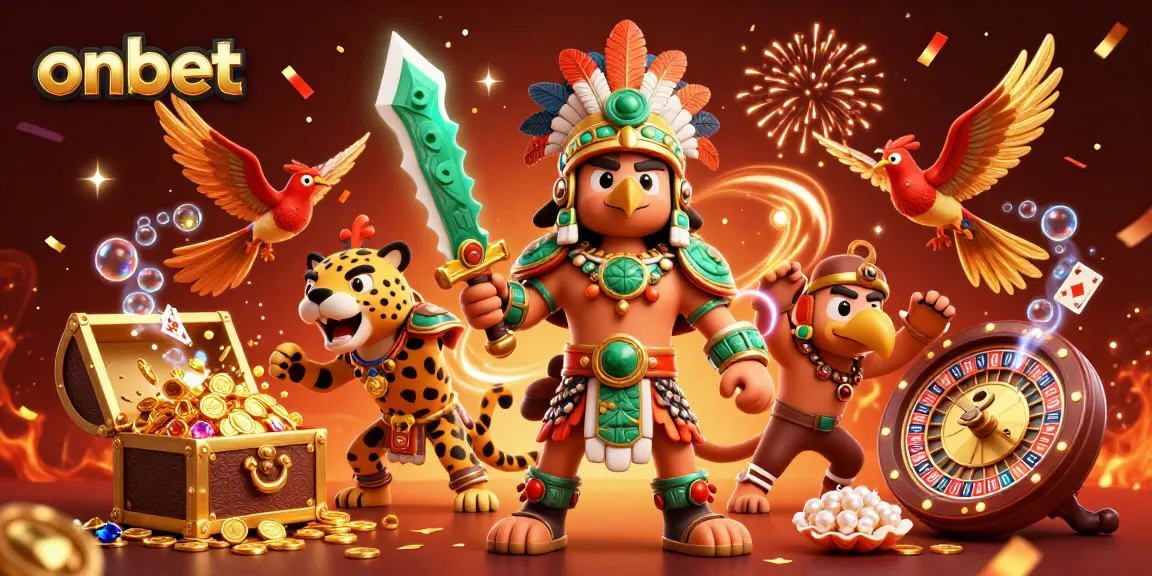 Experience thrilling wins at onbet with vibrant casino elements and action-packed graphics.