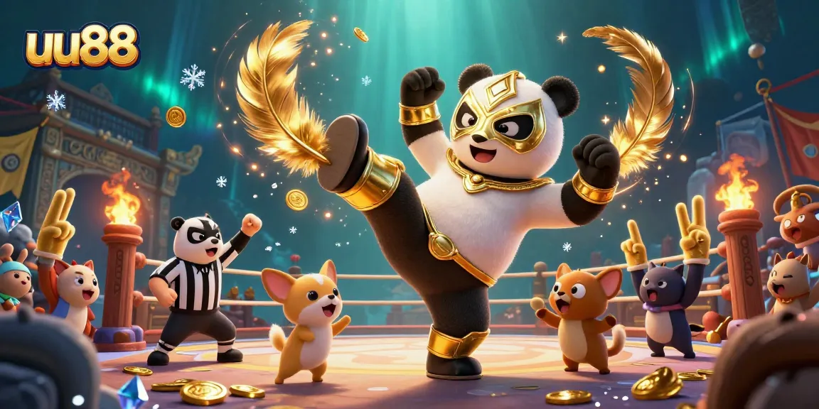 uu88 offers a vibrant casino experience with lively animals enjoying gaming adventures.