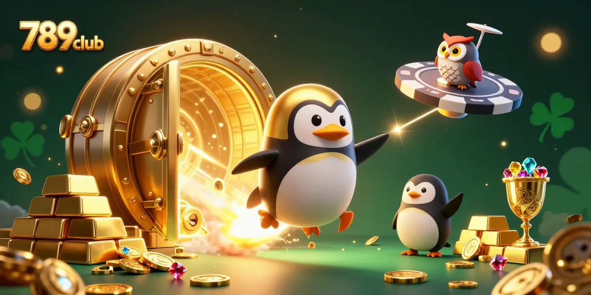 Experience thrilling games at 789club with golden coins and gems surrounding an exciting casino theme.