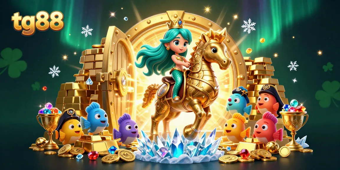 Experience winning with tg88's vibrant game atmosphere featuring a magical underwater scene.