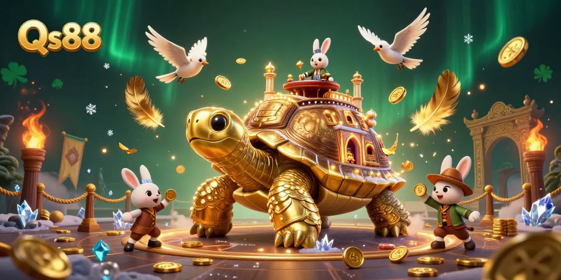 Experience thrilling gameplay and golden opportunities at Qs88's vibrant casino atmosphere.