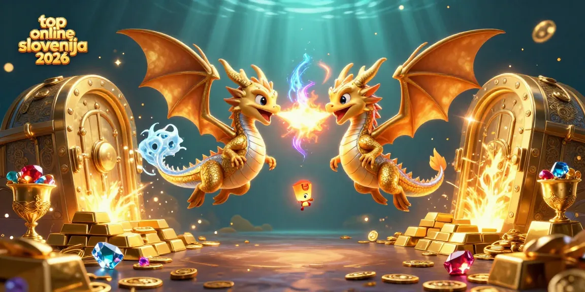 Top online casino Slovenija 2026, prikaže likovanje zmajev in zakladov v 3D prikazih.