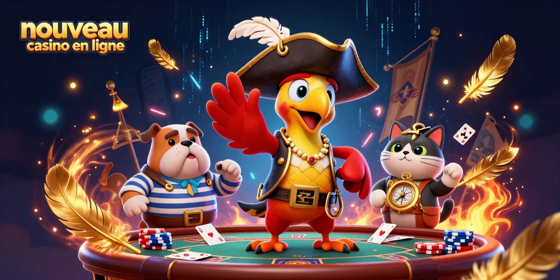 Gagnez au nouveau casino en ligne grâce à une animation captivante de personnages joueurs.