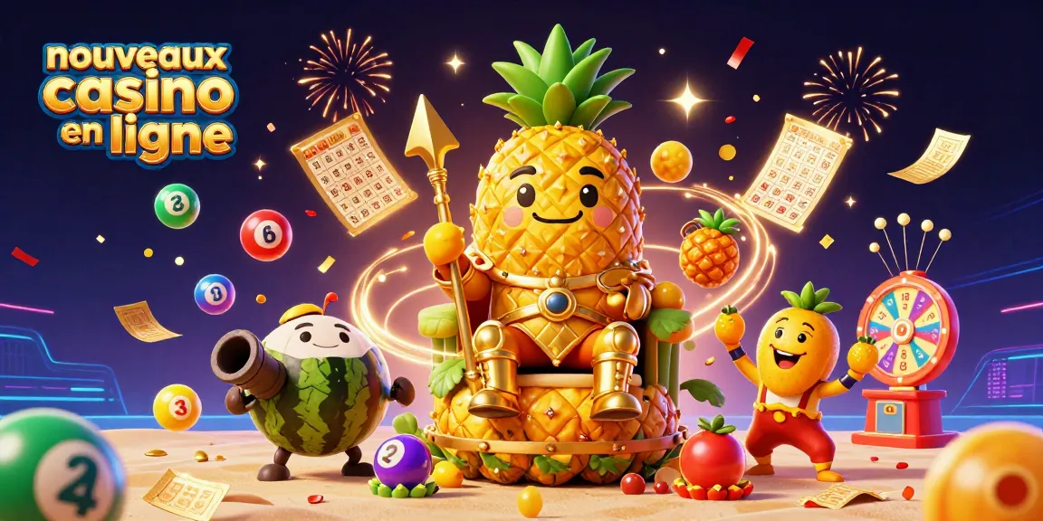Découvrez une scène vibrante des nouveaux casinos en ligne avec des personnages animés et des éléments de jeu captivants.