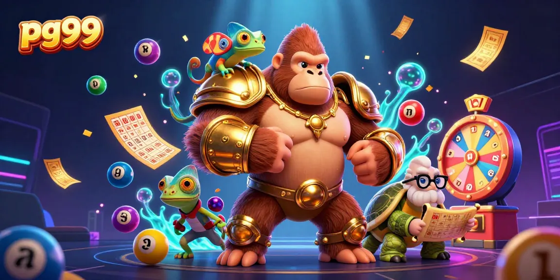 Engage with pg99's thrilling casino world, featuring dynamic characters and vibrant gaming elements.