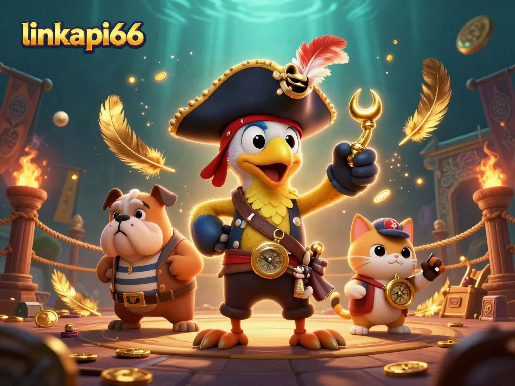 Experience thrilling gameplay with linkapi66 in a vibrant, engaging 3D casino adventure scene.