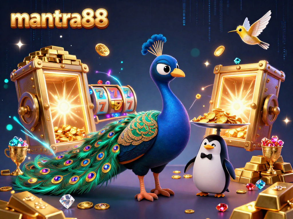 Experience thrilling gameplay at mantra88 with a vibrant casino illustration showcasing fortune and excitement.