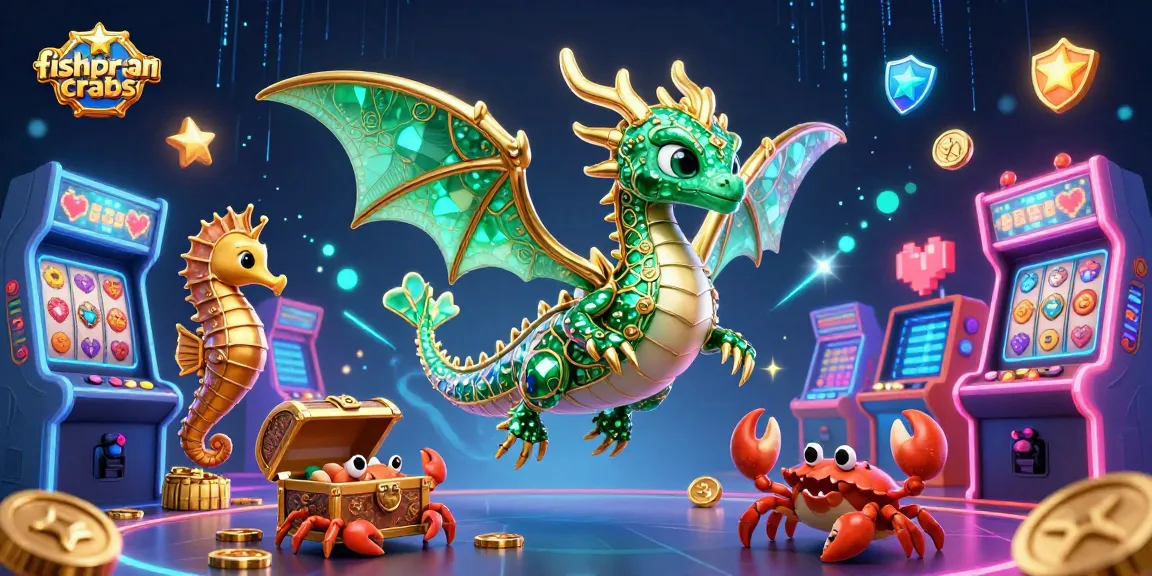 Catch exciting wins with fishprawncrabs, vibrant casino scene showcasing a treasure-filled adventure.
