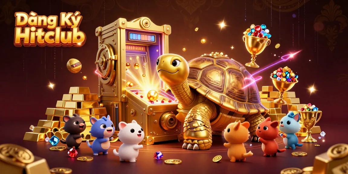 Experience the vibrant world of Đăng Ký Hitclub through a thrilling casino scene filled with excitement and treasures.