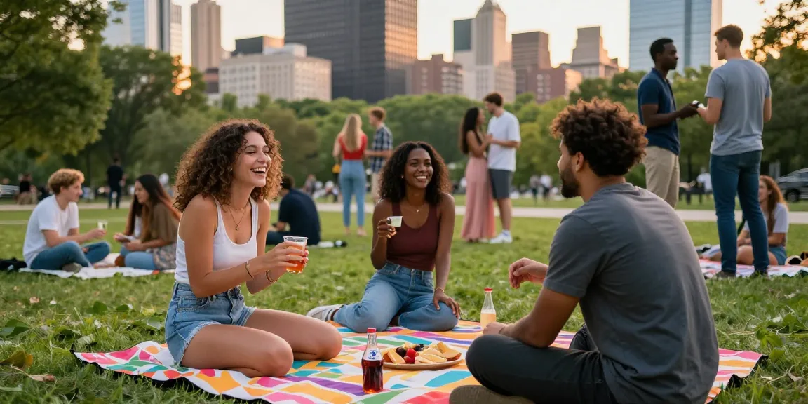Genuine dating moments in a city park, capturing singles enjoying meaningful connections together.