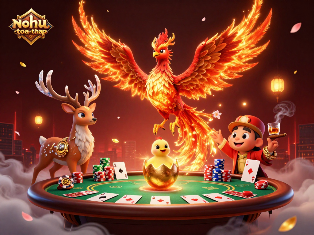 Experience thrilling gameplay in nohu-toa-thap with dynamic poker elements and mythical characters.
