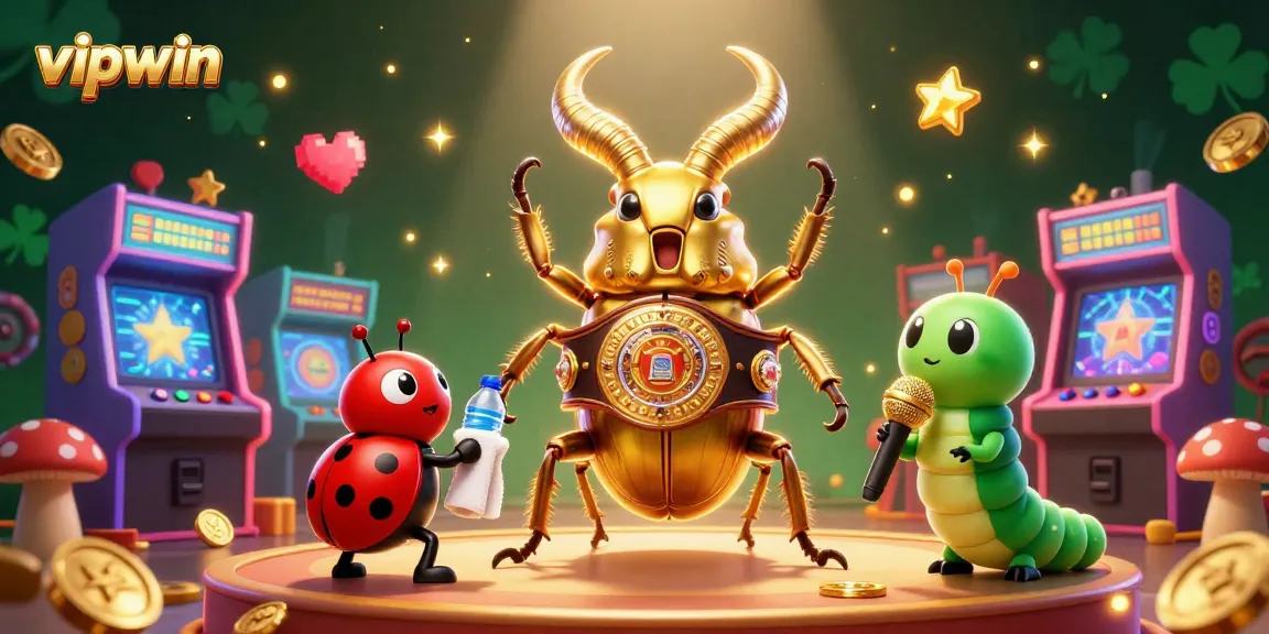 Engage in exciting gameplay at vipwin with a dynamic 3D casino illustration featuring vibrant characters.