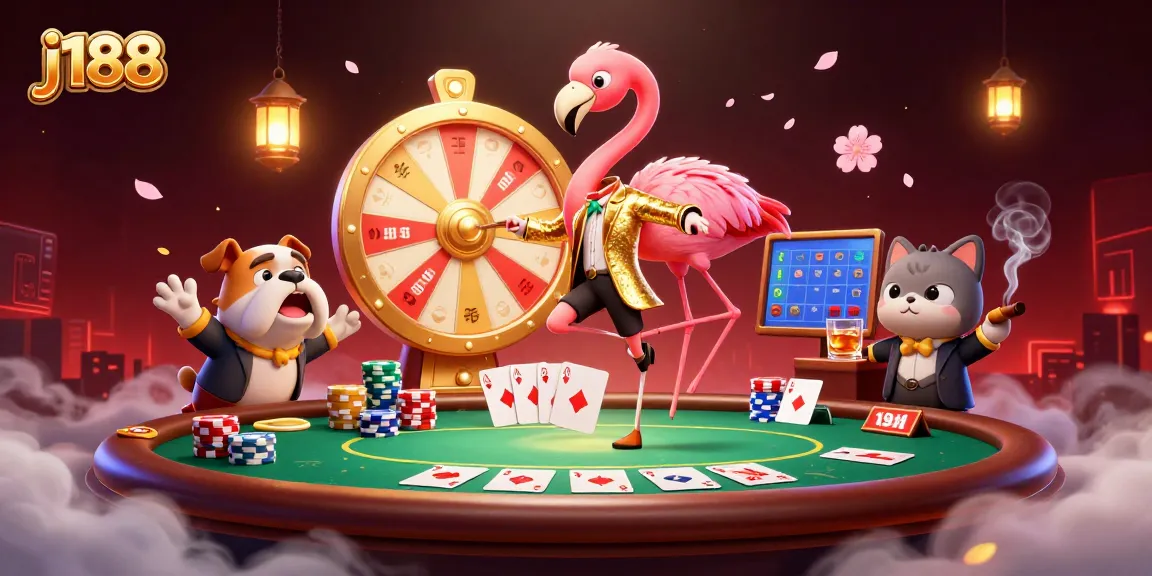 Engage in exciting gameplay at j188 with vibrant characters and thrilling casino elements.
