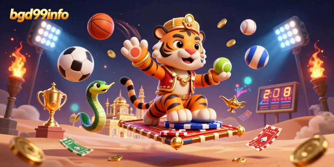 Engaging sporting scene in bgd99info with vibrant tiger sultan and dynamic gambling elements.