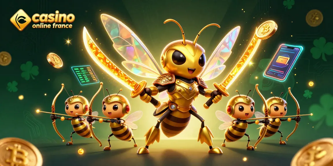 Gagnez des récompenses sur casino en ligne France avec un hornet samouraï et des pièces de crypto-monnaie.