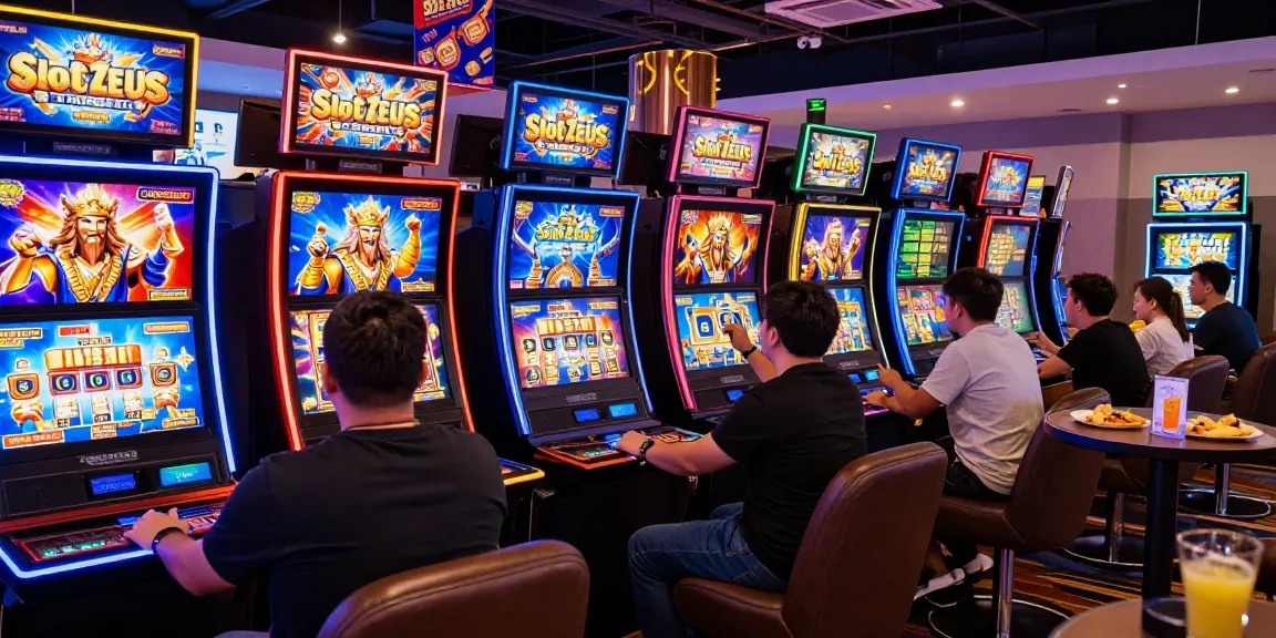 Exciting gaming atmosphere featuring players enjoying slot super machines in a vibrant online casino.