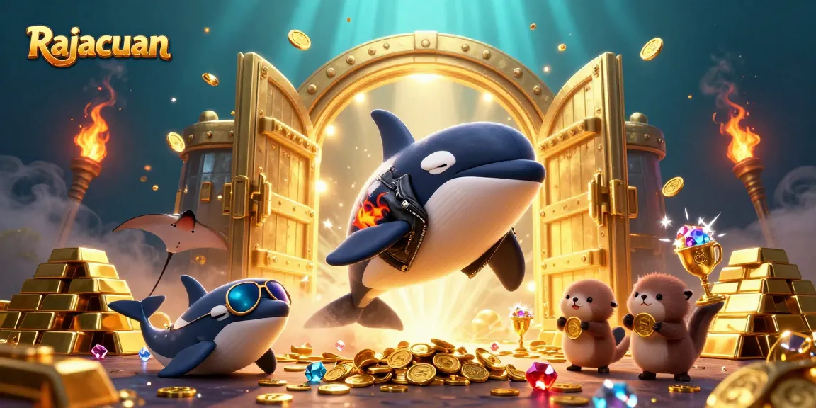 Rajacuan menawarkan pengalaman bertaruh dengan orca, manta, dan keluarga berang-berang di dunia perhiasan emas.