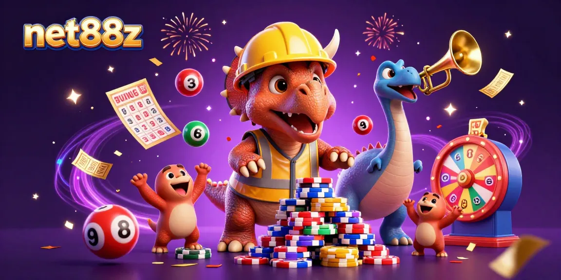 Experience the excitement of net88z with vibrant characters and dynamic casino visuals celebrating wins.