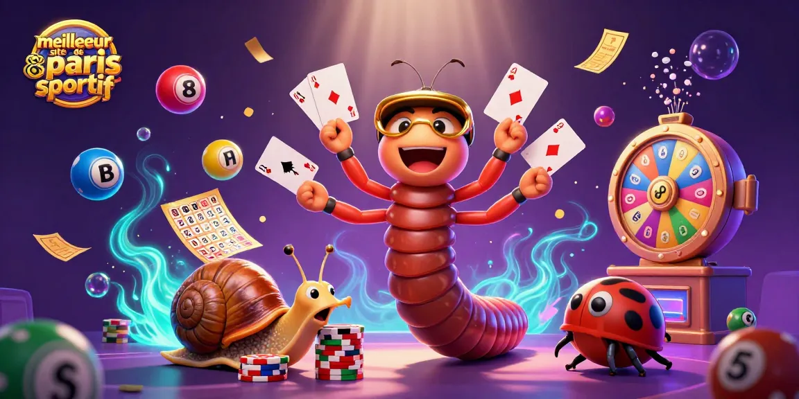 Placer des paris sur le meilleur site de paris sportif grâce à des personnages dynamiques jouant avec des cartes et ballons colorés.