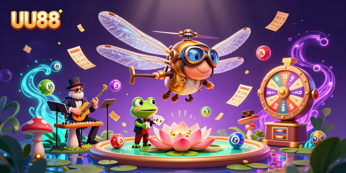 Experience UU88 with vibrant casino action illustrated in a whimsical 3D scene.