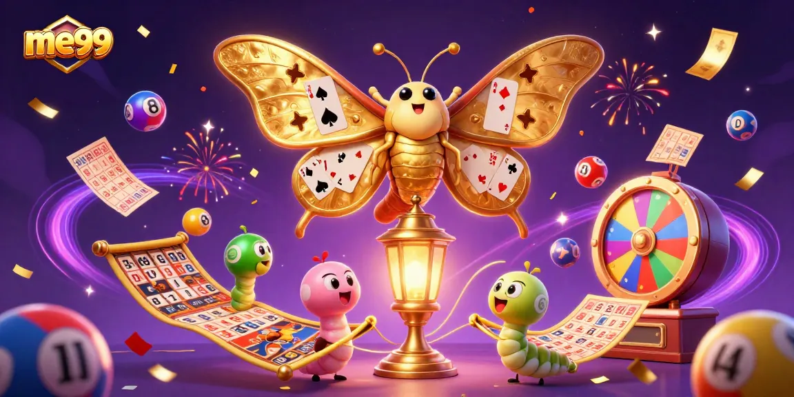 Experience excitement with me99 at the center of a dynamic casino-themed 3D scene.