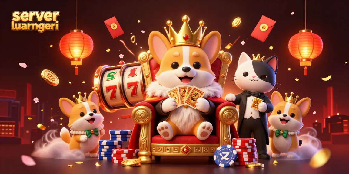 Engage with the slot bet kecil experience at server luar negeri while enjoying a royal-themed casino scene.