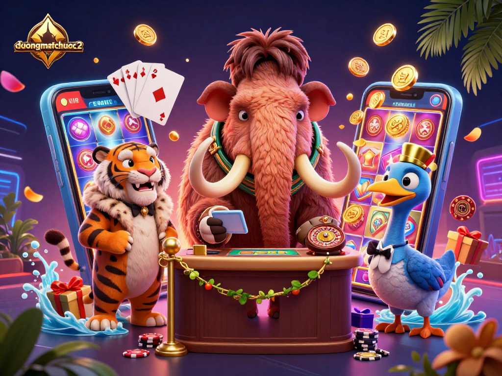 Engage in thrilling gameplay with duongmatchuoc2 featuring vibrant characters and dynamic casino elements.
