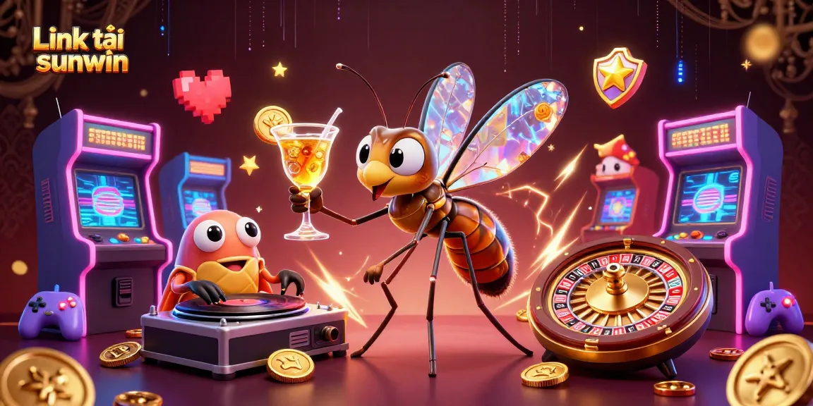 Play and win with Link tải sunwin as vibrant characters and casino elements enhance the excitement.