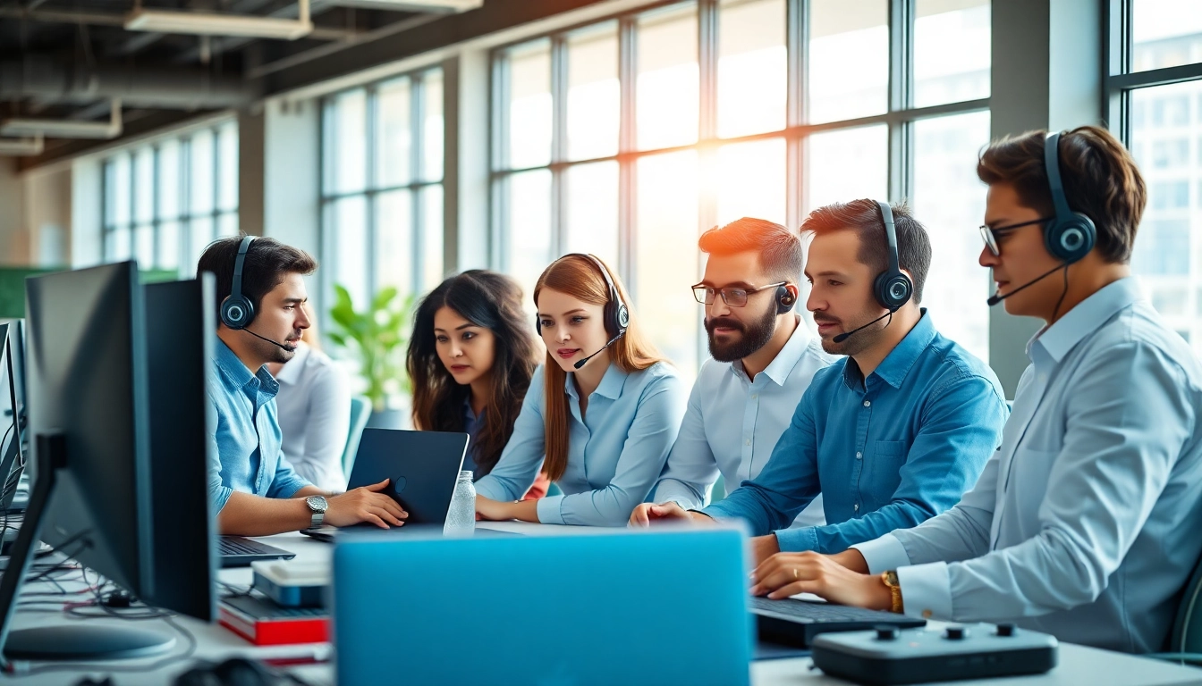Team providing small business IT support London in a modern office environment.