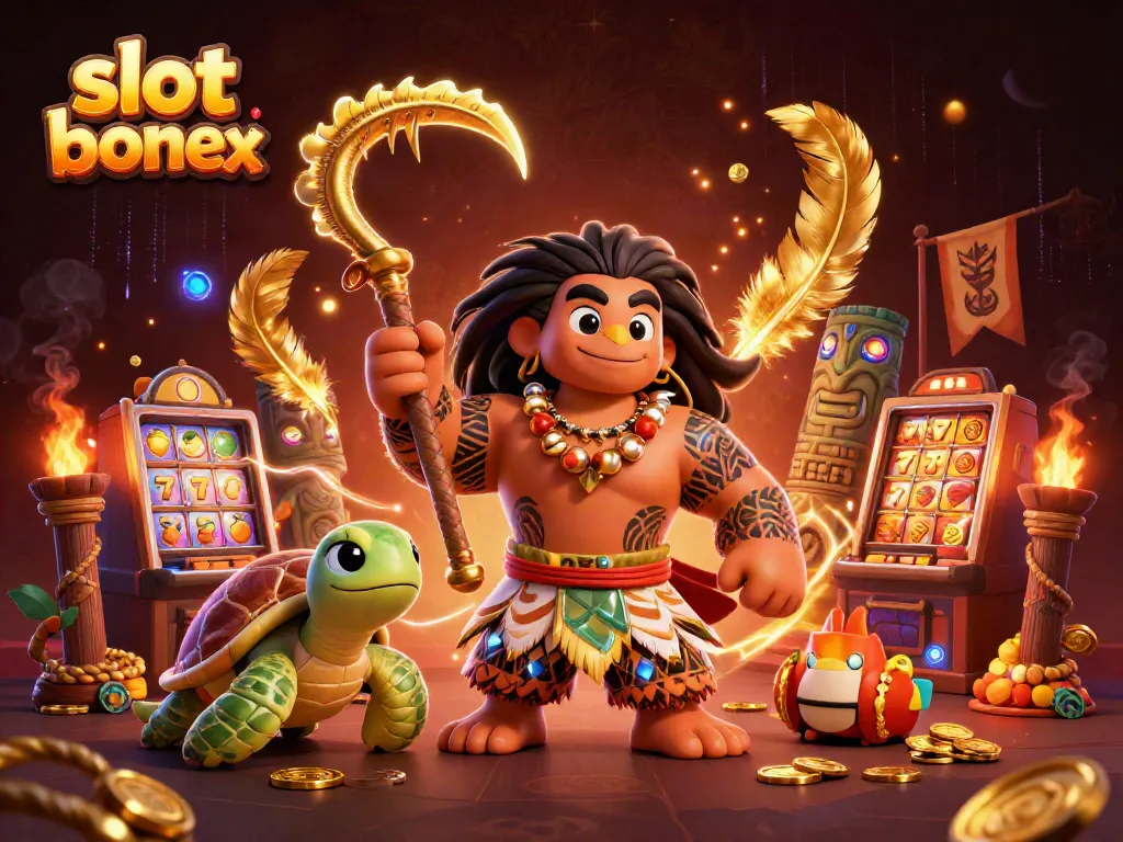 Engage in slot bonus epic gameplay with vibrant characters and animated casino elements.