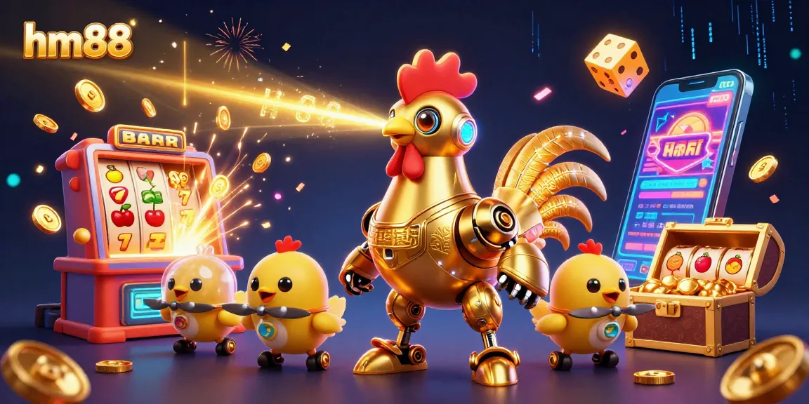 Experience the thrill at hm88 with vibrant slot machines and engaging gaming elements.