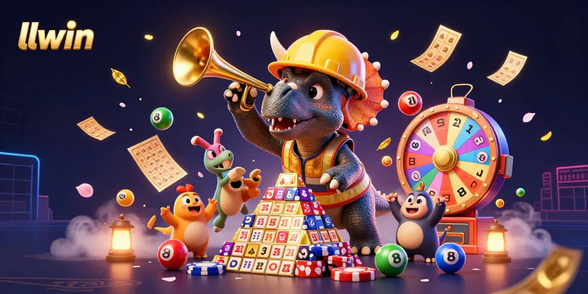 Celebrate winning moments at llwin with vibrant games, colorful lottery balls, and animated excitement.
