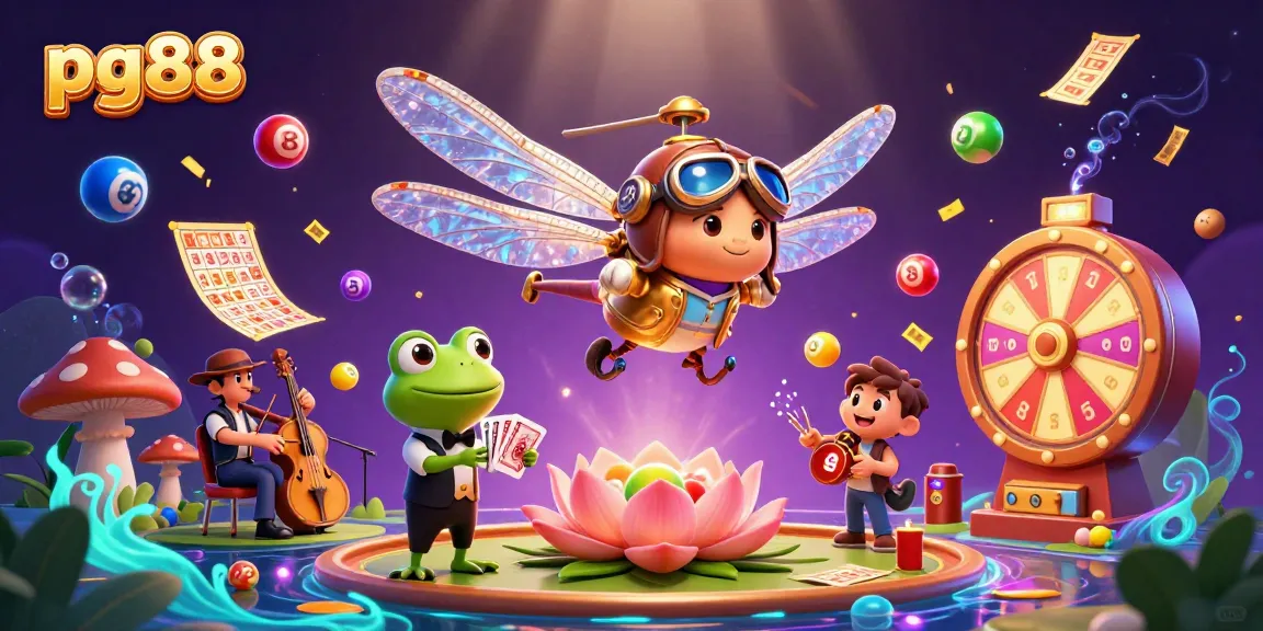 Spin the reels at pg88 with vibrant scenes of luck, games, and excitement!
