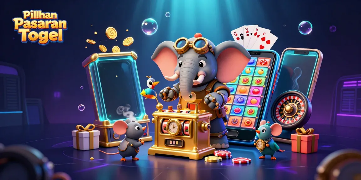 Experience the thrill of Pilihan Pasaran Togel with our colorful game predictions and engaging lottery scenes.