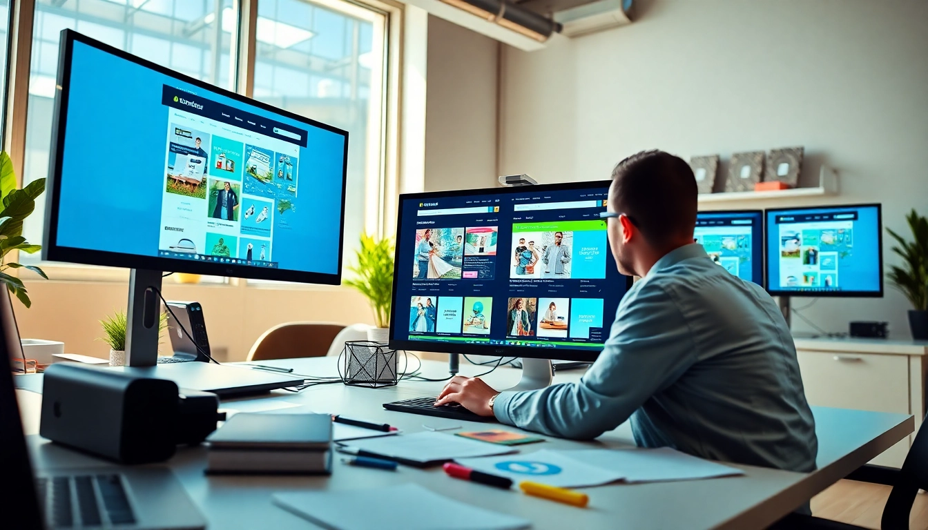 Customize Shopify theme in an inspiring digital marketing workspace for innovation.