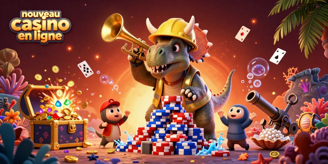 Plongez dans le nouveau casino en ligne avec des personnages animés célébrant les succès de jeux.